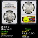 ***Auction Highlight*** NGC 1883-o Morgan Dollar $1 Graded ms66 By NGC (fc)