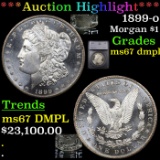 ***Auction Highlight*** 1899-o Morgan Dollar $1 Graded ms67 dmpl By SEGS (fc)