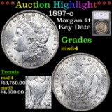 ***Auction Highlight*** 1897-o Morgan Dollar $1 Graded ms64 By SEGS (fc)