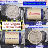 ***Auction Highlight*** Old Casino 50c Roll $10 Halves Las Vegas Casino Aladdin 1918 Walker & 1951 F