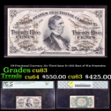 PCGS US Fractional Currency 25c Third Issue fr-1295 Bust of Wm Fessenden  Graded cu63 By PCGS