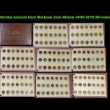 Partial Lincoln Cent National Coin Album 1909-1972 68 coins