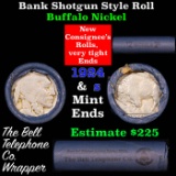 Buffalo Nickel Shotgun Roll in old Bell Telephone Bank Wrapper 1924 & s Mint Ends