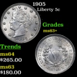 1905 Liberty Nickel 5c Grades Select+ Unc