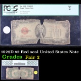 PCGS 1928D $2 Red seal United States Note Graded Fair 2 By PCGS