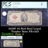 1928F $2 Red Seal Legal Tender Note FR-1507 Graded by PCGS