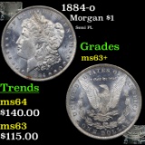 1884-o Morgan Dollar $1 Grades Select+ Unc