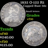 1832 Capped Bust Half Dollar O-122 R1 50c Grades vf++