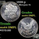 1898-p Morgan Dollar $1 Grades Choice Unc DMPL