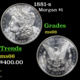 1881-s Morgan Dollar $1 Grades GEM+ Unc