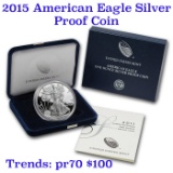 2015 Proof American Silver Eagle 1 oz coin