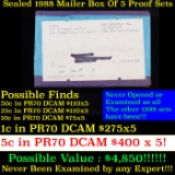 Original sealed box 5- 1988 United States Mint Proof Sets