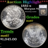 ***Auction Highlight*** 1881-s Morgan Dollar $1 Graded ms67 By SEGS (fc)