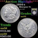 ***Auction Highlight*** 1894-s Morgan Dollar $1 Graded Choice AU By USCG (fc)