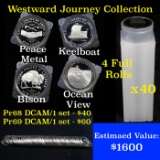 Complete Proof Roll Set Westward Journey Jefferson 5c 160 coins
