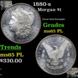 1880-s Morgan Dollar $1 Grades GEM Unc PL