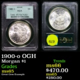 PCGS 1900-o Morgan Dollar OGH $1 Graded ms65 By PCGS