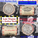 ***Auction Highlight*** Old Casino 50c Roll $10 Halves Las Vegas Casino Stardust 1905 Barber & 1942