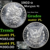 1902-o Morgan Dollar $1 Grades Choice Unc+ PL