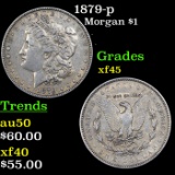 1879-p Morgan Dollar $1 Grades xf+