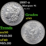 1897-o Morgan Dollar $1 Grades xf+
