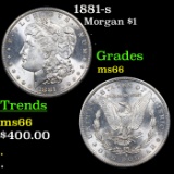 1881-s Morgan Dollar $1 Grades GEM+ Unc