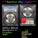 PCGS 1976-s Silver Eisenhower Dollar $1 Graded ms67 By PCGS (fc)