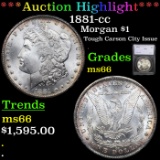 ***Auction Highlight*** 1881-cc Morgan Dollar $1 Graded ms66 By SEGS (fc)