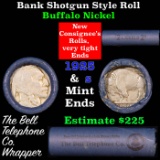 Buffalo Nickel Shotgun Roll in old Bell Telephone Bank Wrapper 1925 & s Mint Ends