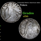 Unmarked Native American token Grades vf++