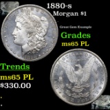 1880-s Morgan Dollar $1 Grades GEM Unc PL