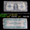 1923 $1 large size Blue Seal Silver Certificate, Signatures of Woods & White Grades vg details