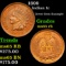 1899 Indian Cent 1c Grades GEM Unc RB