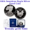 2004 Proof American Silver Eagle 1 oz coin