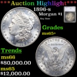 ***Auction Highlight*** 1896-s Morgan Dollar $1 Graded ms65+ By SEGS (fc)