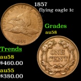 1857 Flying Eagle Cent 1c Grades Choice AU/BU Slider