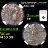 NGC Ancient Roman Empire - Constantine I AD 307-337, AE4, Posthumous Issue Graded VF By NGC