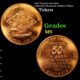 1957 Grand Junction Colorado Diamond Jubilee Token Grades MS