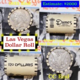 ***Auction Highlight*** Full Morgan/Peace Casino Las Vegas Dunes silver $1 roll $20, 1935 & CC end (