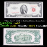 **Star Note** 1953B $2 Red Seal United States Note Grades Gem CU