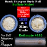 Buffalo Nickel Shotgun Roll in Old Bell Telephone Bank Wrapper 1913 & s Mint Ends