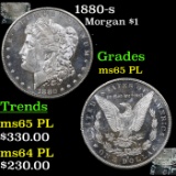 1880-s Morgan Dollar $1 Grades GEM Unc PL