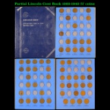 Partial Lincoln Cent Book 1909-1940 57 coins