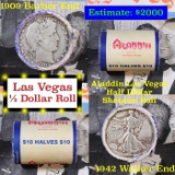 ***Auction Highlight*** Old Casino 50c Roll $10 Halves Las Vegas Casino Aladdin 1942 Walker & 1909 B