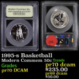 Proof 1995-s Basketball Modern Commem Half Dollar 50c Graded GEM++ Proof Deep Cameo by USCG