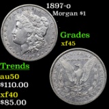 1897-o Morgan Dollar $1 Grades xf+