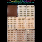 ***Auction Highlight*** Virtually Complete Lincoln Cent Book 1909-2020 124 coins Missing only 11 Co