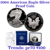 2004 Proof American Silver Eagle 1 oz coin