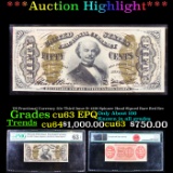 ***Auction Highlight*** US Fractional Currency 50c Third Issue fr-1329 Spinner Hand Signed Rare Red