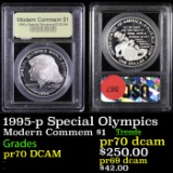 Proof 1995-p Special Olympics Modern Commem Dollar $1 Graded GEM++ Proof Deep Cameo by USCG